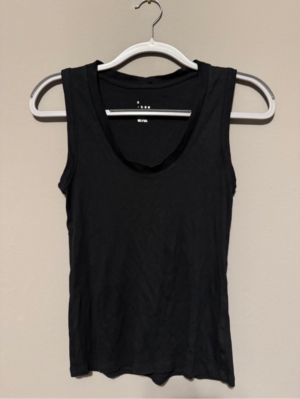 a new day Black Scoop Neck Tank